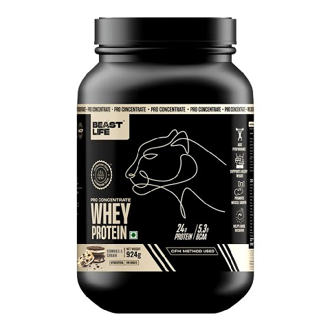 1 - BeastLife Pro Concentrate Whey Protein,  3.02 lb  Cookies & Cream 