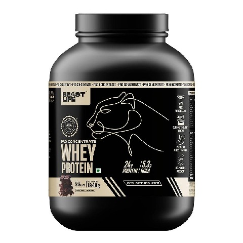 1 - BeastLife Pro Concentrate Whey Protein, 4.07 lb Rich Chocolate