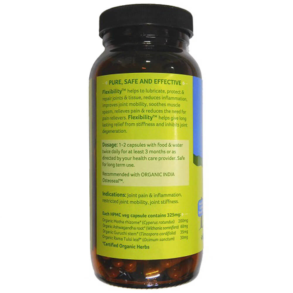 dosage - Organic India Flexibility,  250 capsules 
