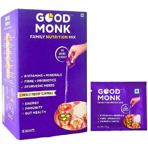1 - Good Monk Family Nutrition Mix, 15 sachets/pack Unflavoured