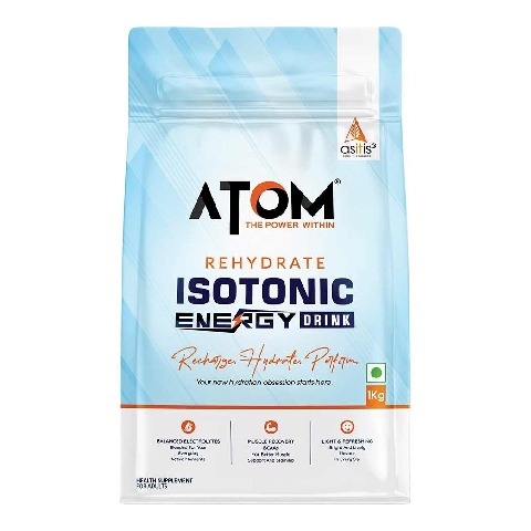 1 - AS-IT-IS Nutrition ATOM Rehydrate Isotonic Energy Drink, 2.2 lb Zesty Melon