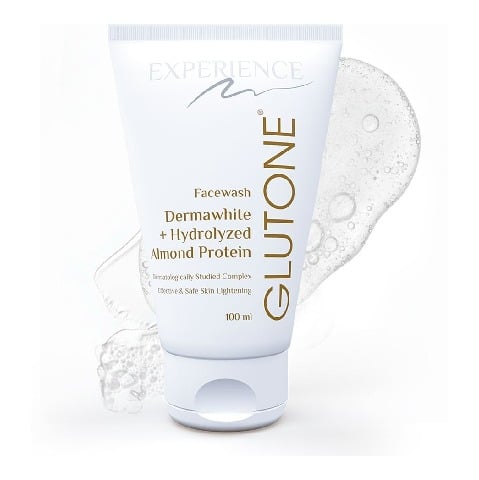 1 - Glutone Dermawhite & Hydrolyzed Almond Protein Face Wash,  100 ml  for Effective & Safe Skin Lightening 