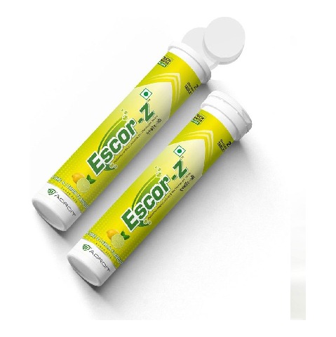 1 - Escor-Z Effervescent, 20 tablet(s) Lime and Lemon Pack of 2