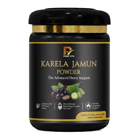 1 - PRIME VITA Karela Jamun Powder with 13 Potent Herbs, 200 g
