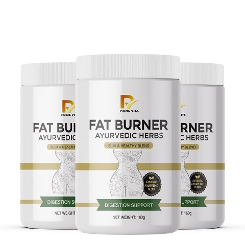 15 - PRIME VITA Fat Burner Powder,  160 g  Unflavoured (Pack of 3) 