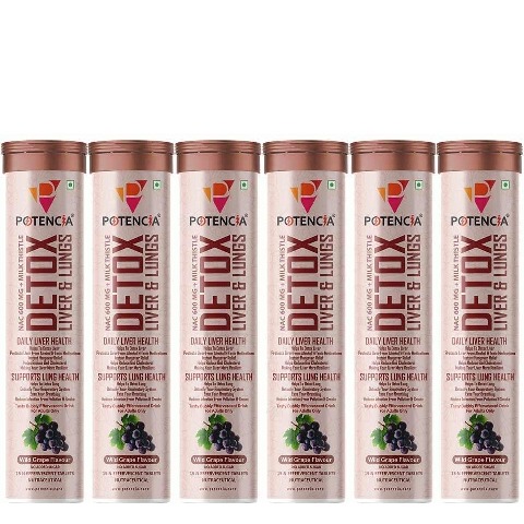 1 - Potencia Detox Liver & Lungs Effervescent Wild Grape, 90 tablet(s)