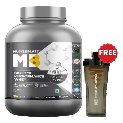 MuscleBlaze Biozyme Performance Whey, 4.4 lb Rich Chocolate