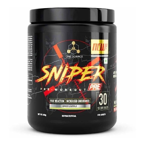 1 - One Science Sniper Pre Workout,  0.93 g  Green Apple 