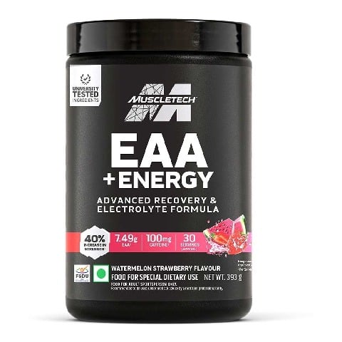 1 - MuscleTech EAA + Energy, Watermelon Strawberry 0.866 lb 30 Servings
