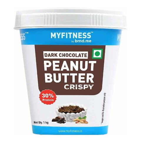 1 - Myfitness by brnd.me Dark Chocolate Peanut Butter,  1 kg  Crispy 