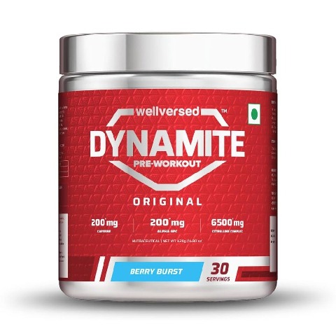 1 - Wellversed Dynamite Original Pre Workout, 0.88 lb Berry Burst