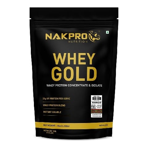 1 - Nakpro Whey Gold Protein Concentrate, 2.2 lb Mango