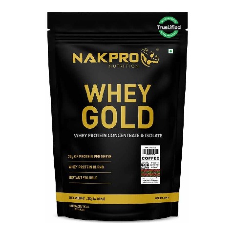 1 - Nakpro Whey Gold Protein Concentrate, 4.4 lb Coffee