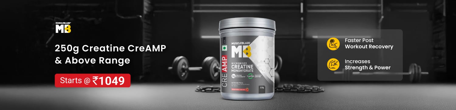 MB Creatine 250g & Above Creamp Range | Starts @ Rs. 1049