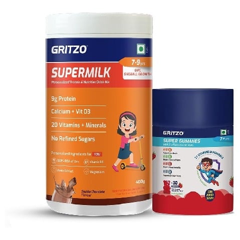 1 - Gritzo Immunity Kit, 400 g Chocolate for Girl 7-9 Yrs