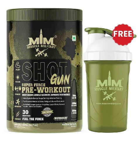 Muscle Military Shot Gun Pre-Workout, 0.79 lb Watermelon