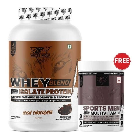 White Wolf Whey Blend, 2.2 lb Irish Chocolate