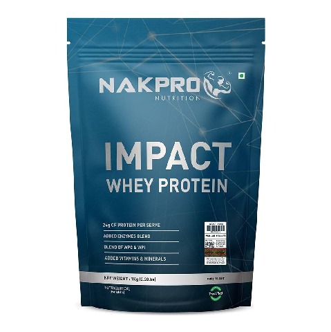 1 - Nakpro Impact Whey Protein, 2.2 lb Malai Kulfi