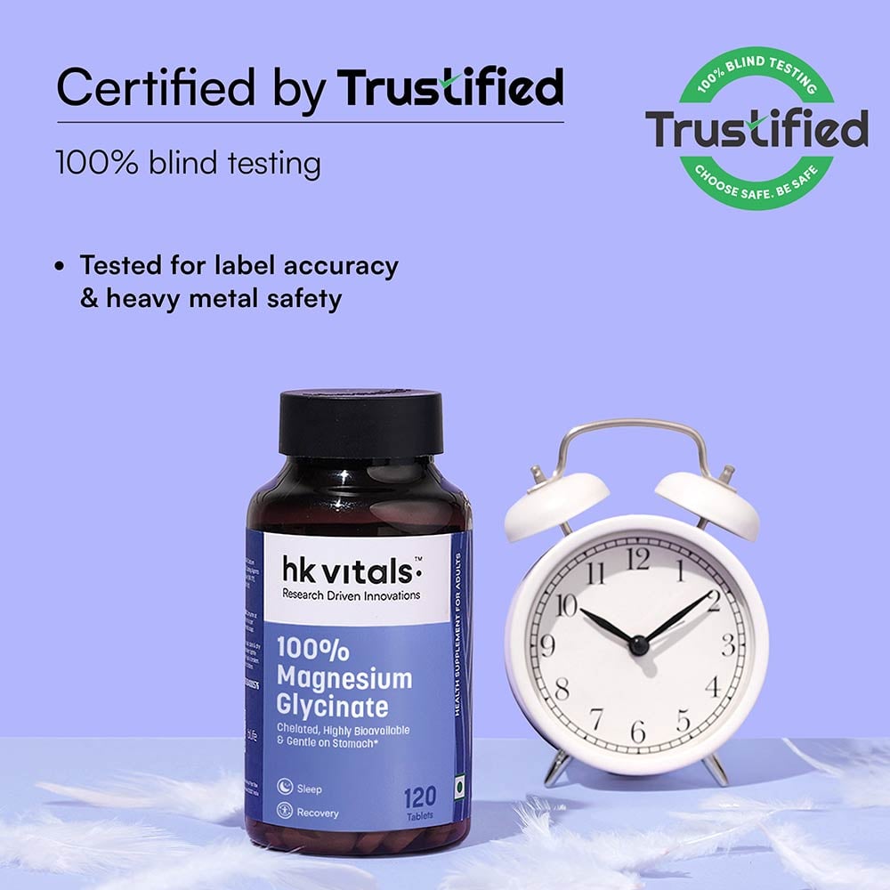 3 - HK Vitals 100% Magnesium Glycinate,  120 tablet(s)