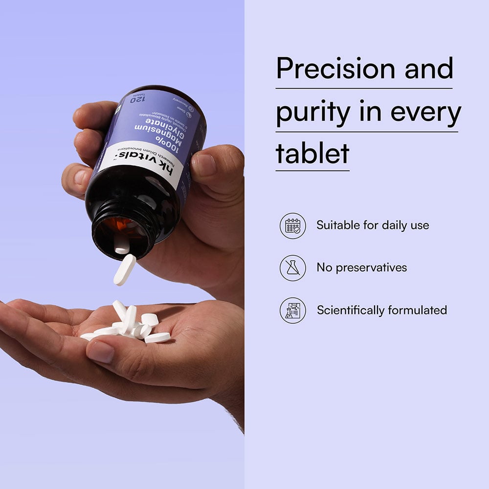 8 - HK Vitals 100% Magnesium Glycinate,  120 tablet(s)