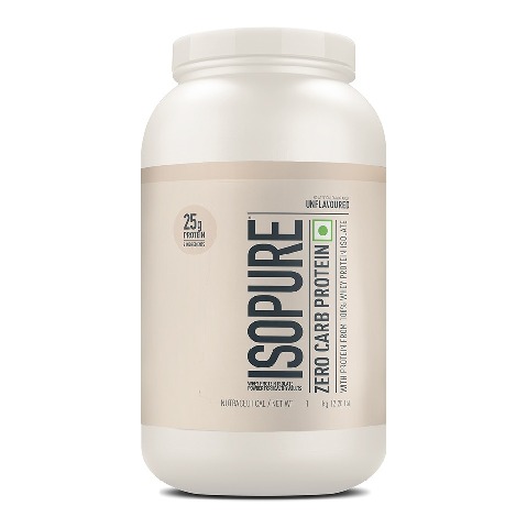 1 - Isopure 100% Whey Protein Isolate, 2.2 lb Zero Carb - Unflavoured