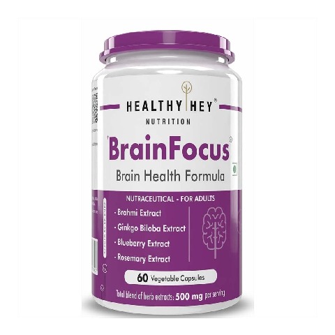 1 - HealthyHey Nutrition BrainFocus Brain Health Formula, 60 capsules