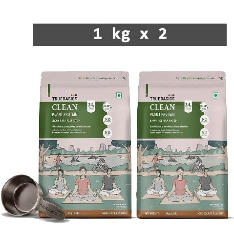 1 - TrueBasics Clean Plant Protein,  4.4 lb  Chocolate 