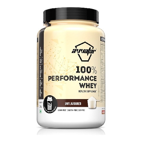 1 - Avvatar 100% Performance Whey, 2.2 lb Unflavoured