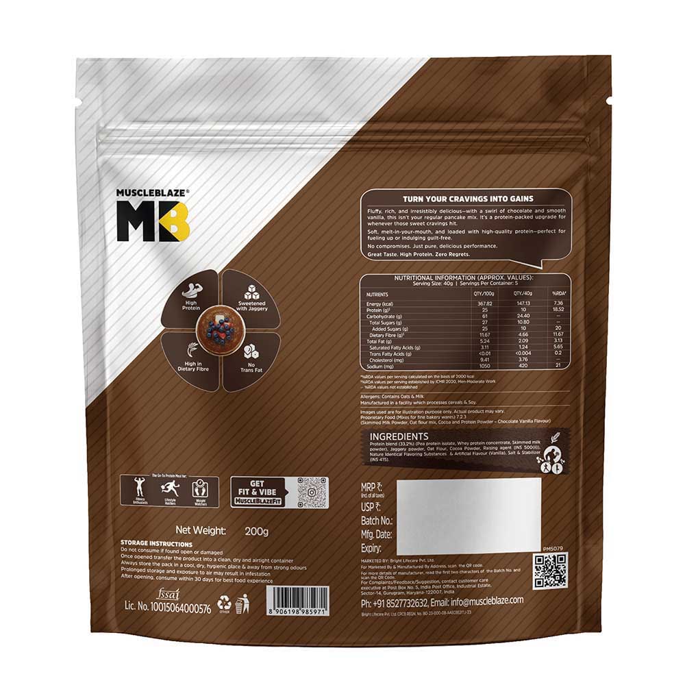High Protein Pancake 200g x 3 Pack Choco Vanilla