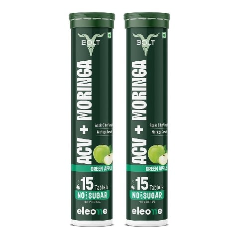 7 - Bolt ACV Moringa,  15 tablet(s)  Green Apple (Pack of 2) 