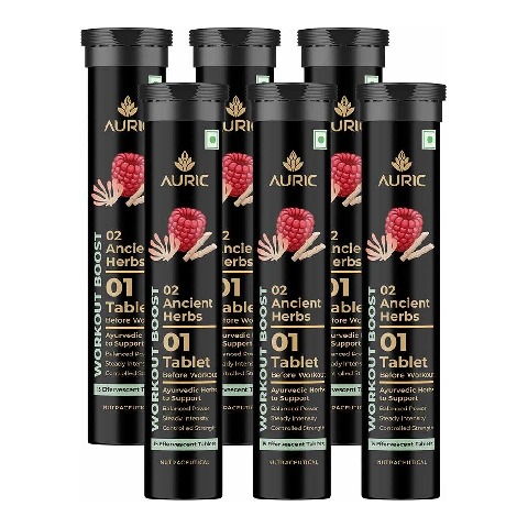 1 - Auric Workout Boost Effervescent, 90 tablet(s) Unflavoured