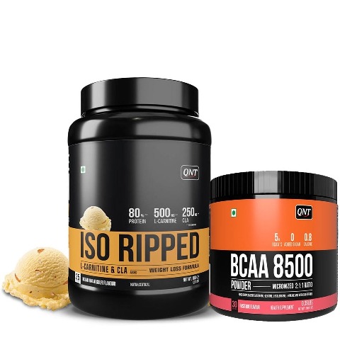 1 - QNT ISO Ripped 2.2 lb Kesar Malai Kulfi with BCAA 8500 Combo, 0.39 lb Pasteque