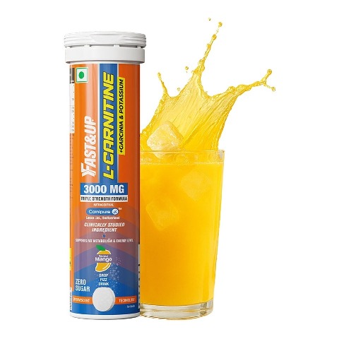 1 - Fast & Up L Carnitine 3000mg Effervescent, 10 tablet(s) Mango