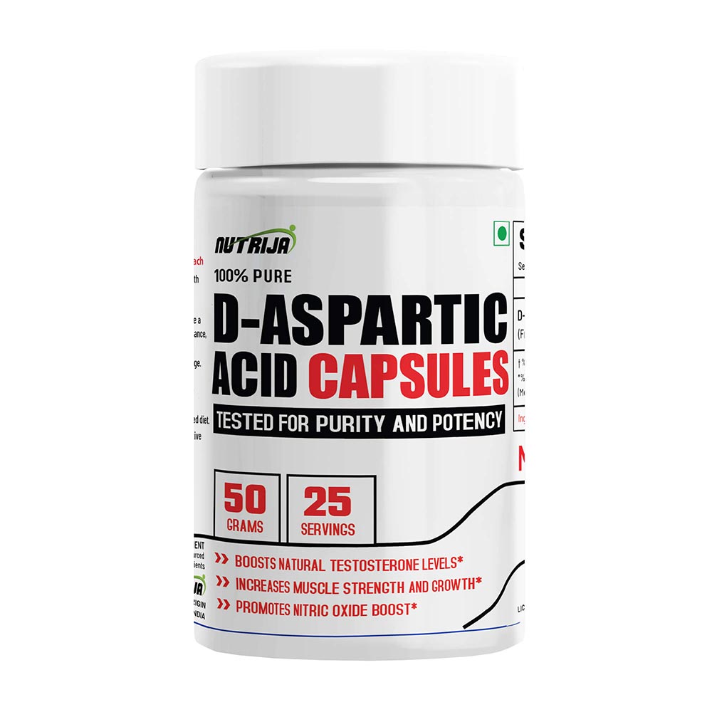 NutriJa D-Aspartic Acid (DAA) Powder, 50 g Unflavoured-picture-14