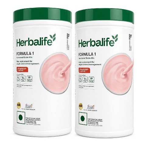 Herbalife Formula 1 Nutritional Shake Mix (Pack of 2), 0.5 kg Strawberry