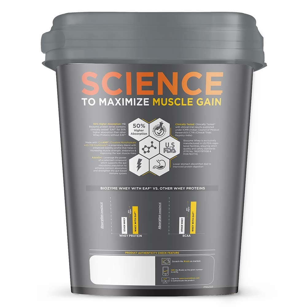 6 - MuscleBlaze Biozyme Whey PR,  8.8 lb  Chocolate Fudge
