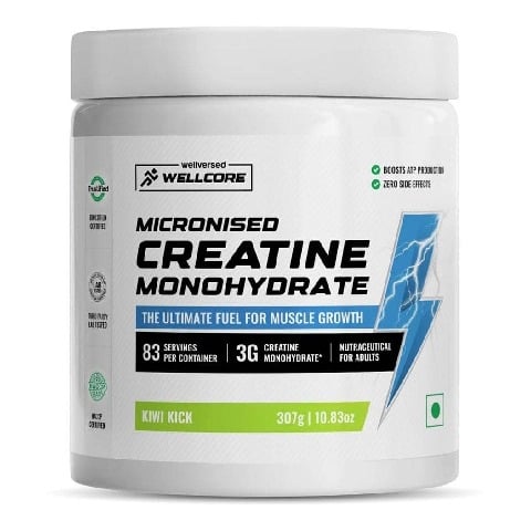 1 - Wellcore Micronised Monohydrate Creatine, Kiwi Kick 0.68 lb