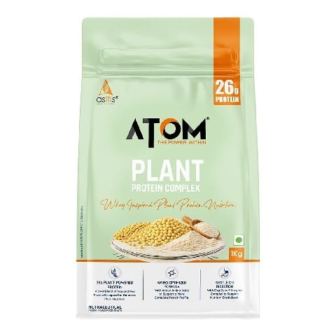 1 - AS-IT-IS Nutrition ATOM Plant Protein Complex,  2.2 lb  Mango Fusion 