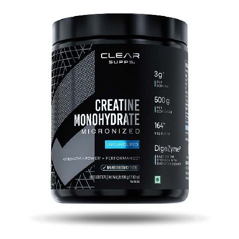 1 - Clear Supps Creatine Monohydrate Micronized, Unflavoured 1.1 lb