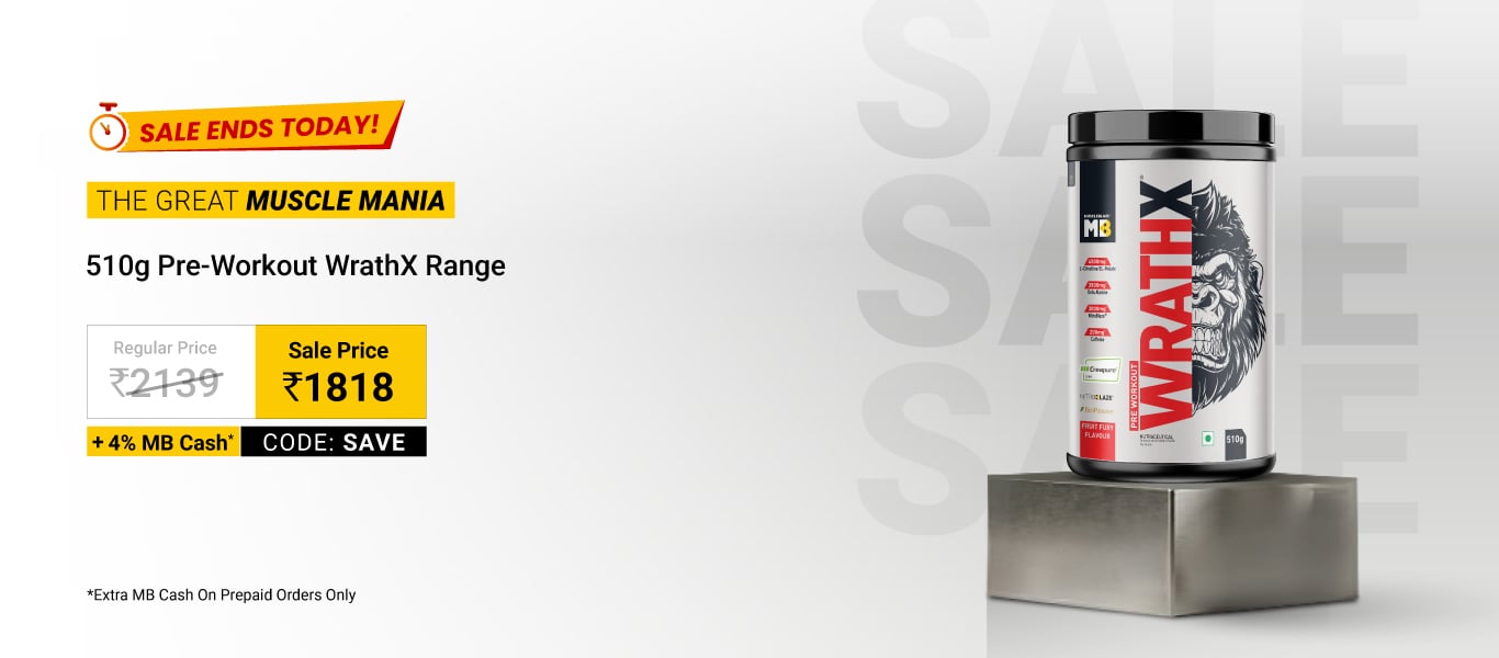 Sale Ends Today: 510g pre Workout WrathX Range @ 1818 using code SAVE + 4% MB Cash