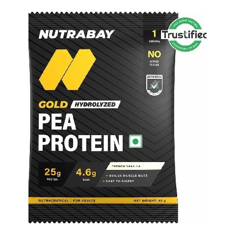 1 - Nutrabay Gold Pea Protein,  0.09 lb  French Vanilla (Single Serve) 