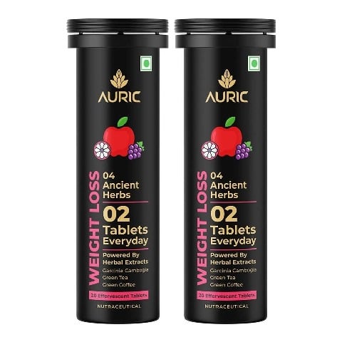 1 - Auric Weight Loss Effervescent Red Apple, 40 tablet(s)