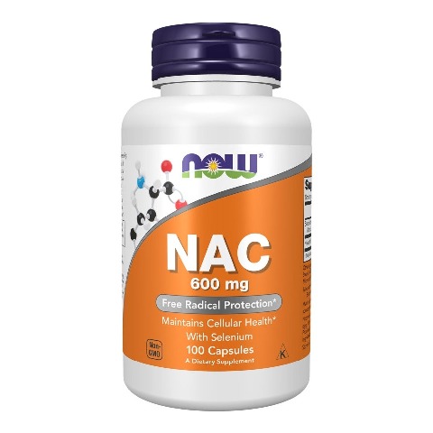1 - Now Nac-Acetyl Cysteine (600mg),  100 veggie capsule(s) 