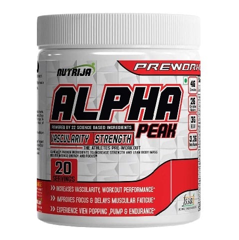 1 - NutriJa Alpha Peak with Caffeine, 0.55 lb Tangy Orange