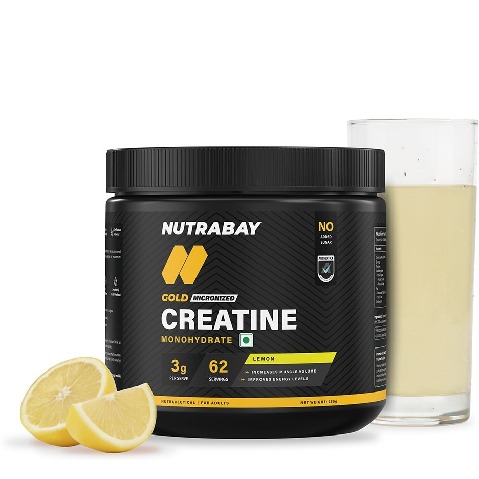 1 - Nutrabay Gold Micronised Creatine Monohydrate, Lemon 0.55 lb