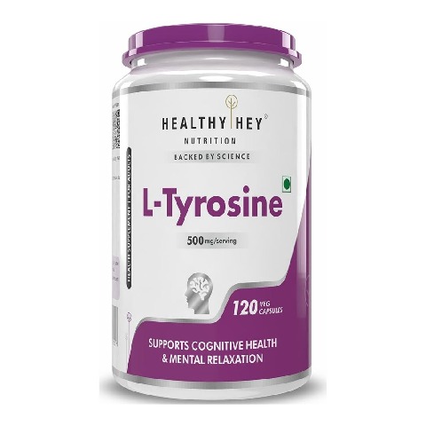 1 - HealthyHey Nutrition L-Tyrosine,  120 capsules 