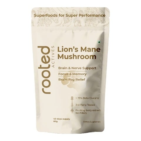 1 - Rooted Active Naturals Lion's Mane Organic Mushroom Extract, 60 g