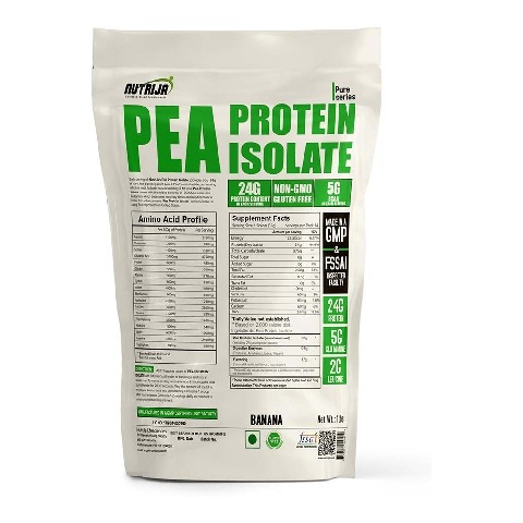 1 - NutriJa Pea Protein Isolate, 1 lb Banana