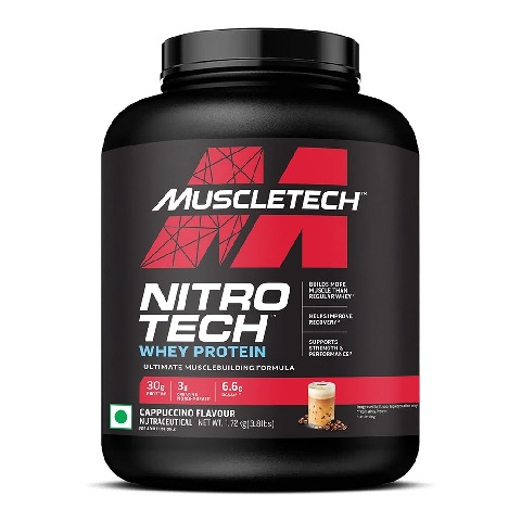 1 - MuscleTech NitroTech Whey Protein, 3.8 lb Cappuccino