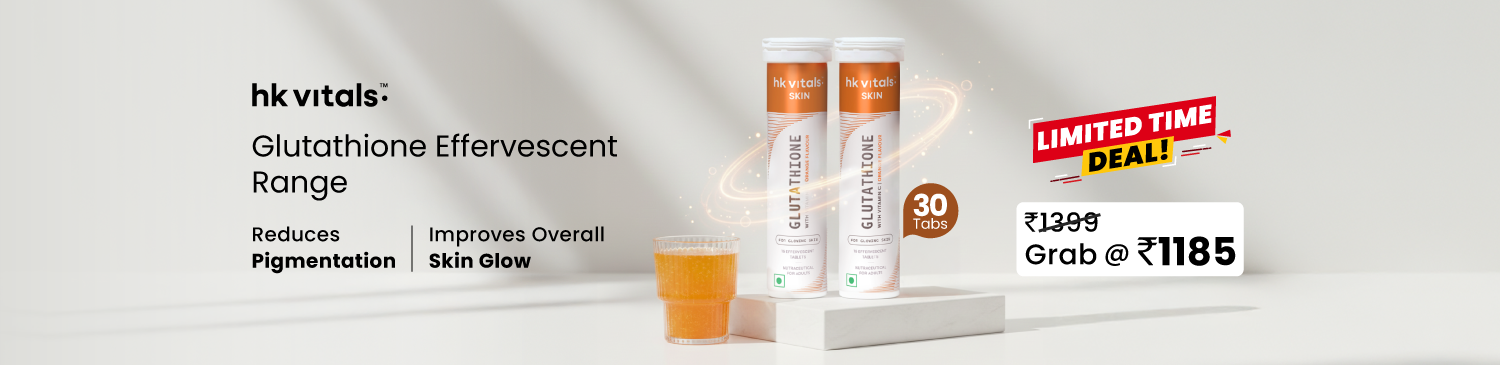 HealthKart HK Vitals Glutathione Effervescent, 30 tablet(s) Range | Grab Now Rs. @ 1185